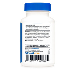 1 Bottle x 120 caps Nutricost Vitamins – Free Shipping