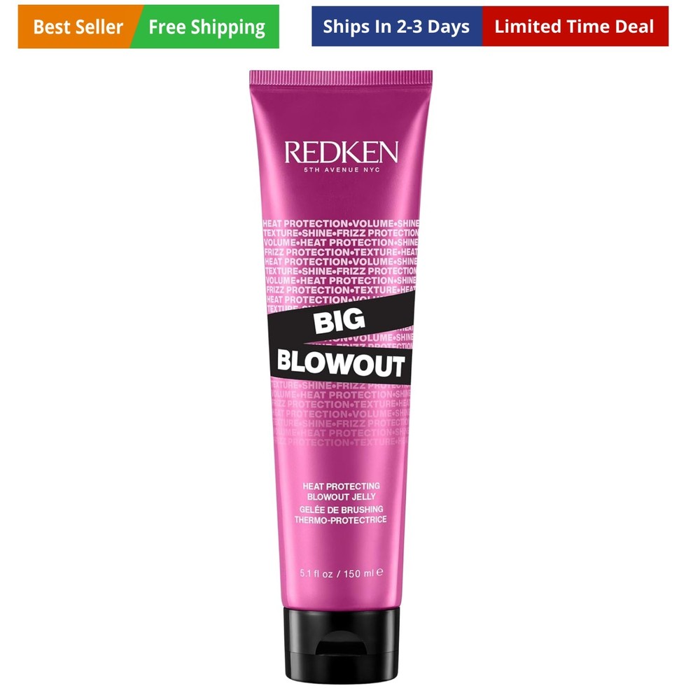Big Blowout Heat Protectant Gel – Provides All-Over Volume & Movement, Hair S…