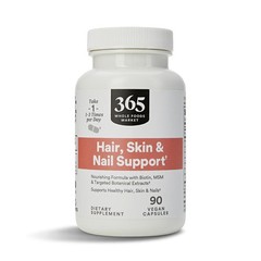 10/27 365 by Whole Foods Market, Hair Skin & Nails 2000 Biotin, 90 Count