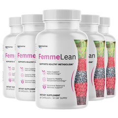 Femme Lean Ultra Capsules, Weight Management Support – 5 Bottles