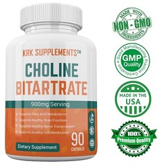 Choline Bitartrate 900mg Brain Memory Booster Phosphatidylcholine Nootropic