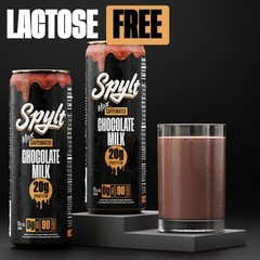 Spylt High Protein Max Chocolate Milk with 140mg Caffeine & 20g Protein-12 Count