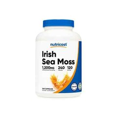 Nutricost Irish Sea Moss Capsules 1200mg 240caps 120servings – EXP 12/2027