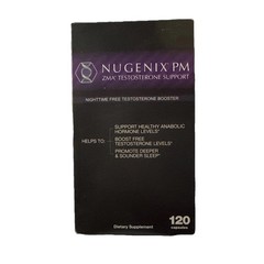 Nugenix – PM ZMA Testosterone Booster – Pack of 120 Capsules