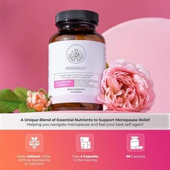 HormonalHarmony Happy Mammoth Hormone Aid Supplement For Women 72 Capsules