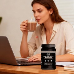 Black High Forest Flavanol Cocoa Powder Flavonoids and Supplements 1200mg New