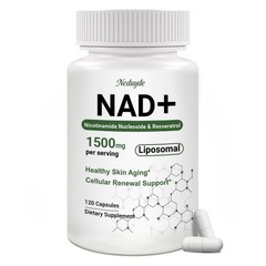 Ncduyde NAD+ Supplement, Liposomal NAD Nicotinamide 120 Count (Pack of 1)