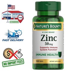 Zinc Gluconato 50mg | 100 Tabletas | Suministro para 100 Días