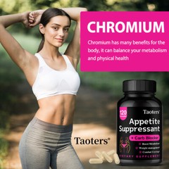 Appetite Suppressant 1000mg + Carb Blocker,Boost Metabolism 30 to 120 Caps