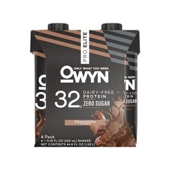 OWYN 32g Pro Elite Chocolate Flavored Protein Shake – 11.15 fl oz, 4 Count