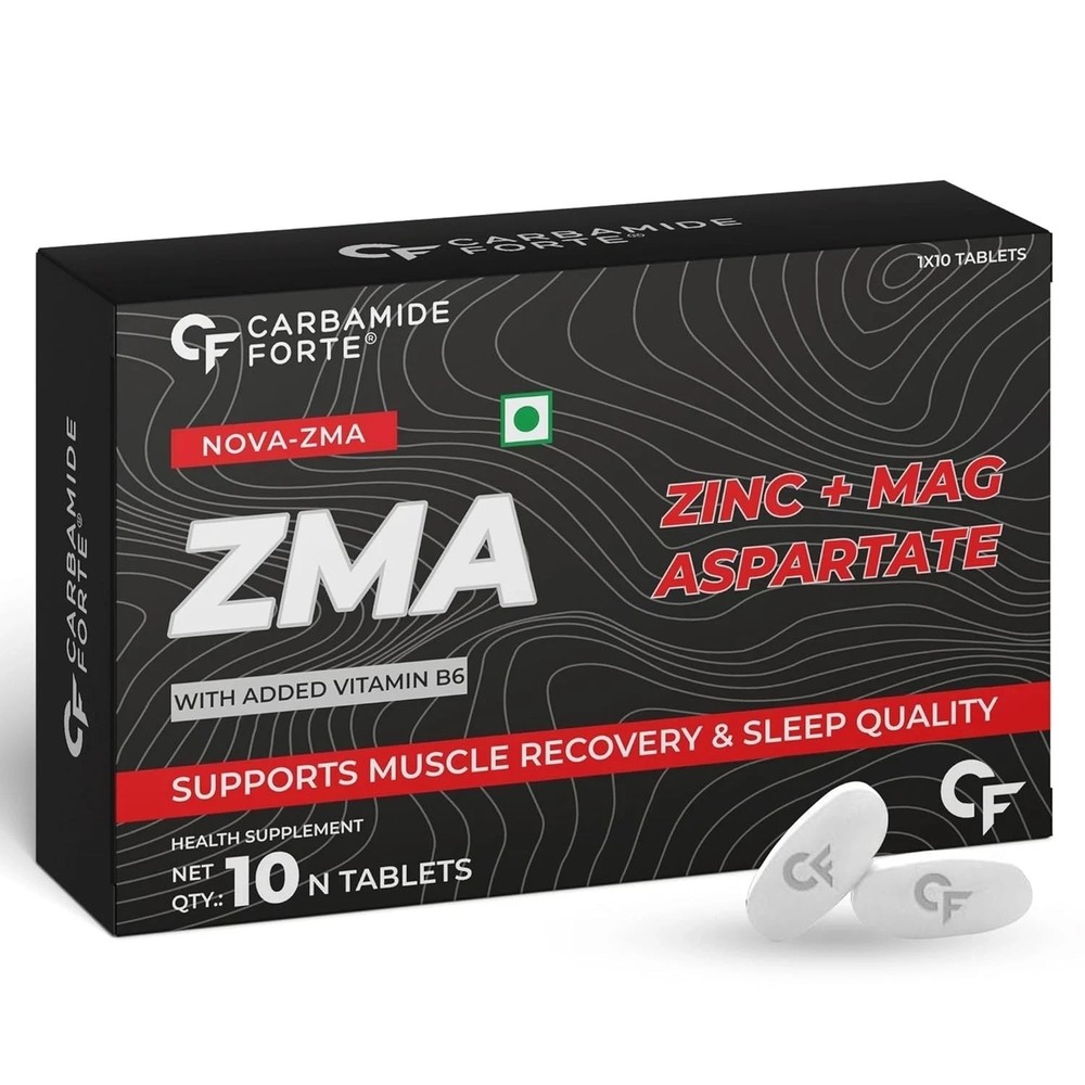 Carbamide Forte ZMA Supplements for Men Zinc and Magnesium 10 Tablets M961