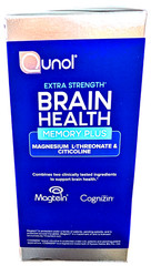 Qunol Extra Strength Brain Health Memory Plus 100 Count EXP 08/2027