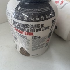 2 Pack Dymatize Super Mass Gainer, Rich Chocolate Protein Powder 6LB Exp 02/2026