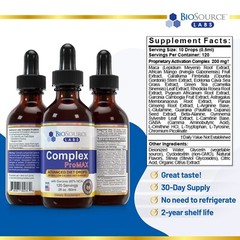 BioSource Labs Complex ProMAX Premium Diet Drops – 2 oz Bottle 3-Pack