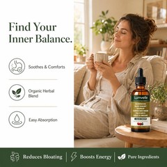 LUMVELLE Wild Harvested Wormwood Herbal Liquid Botanical Supplement Drops 2PCS