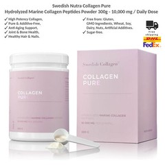 Swedish Nutra Collagen Pure – Premium Marine Collagen Powder – Sugar-Free 300g