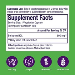 Paradise Herbs, Berberine Extract, 500 mg, Pure & Potent Berberine Supplement…