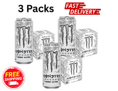 3 Packs – Monster Energy, Zero Ultra, Sugar Free Energy Drink, 4 X 3 =12 Fl Oz