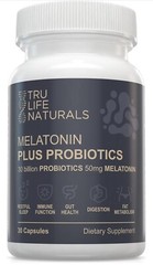 Melatonin 50Mg plus Probiotics 30 Bill Cfu/Better Sleep/Night Formula/Sleep Supp