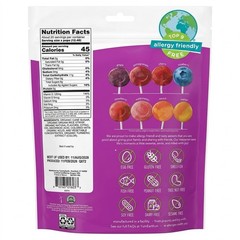 Yumearth Organic Vitamin C Pops Variety Pack, 40 Fruit Flavored Favorites Lollip