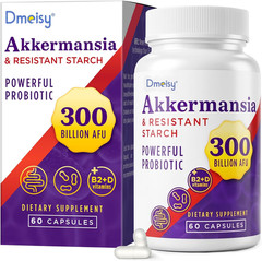 Akkermansia-Enhances Gut Lining Intestinal Walls, 60 Count-Digestive Supplement
