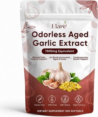 Aged Garlic Extract 300 Softgels Heart Immune Antioxidant Elare Odorless 2-Year