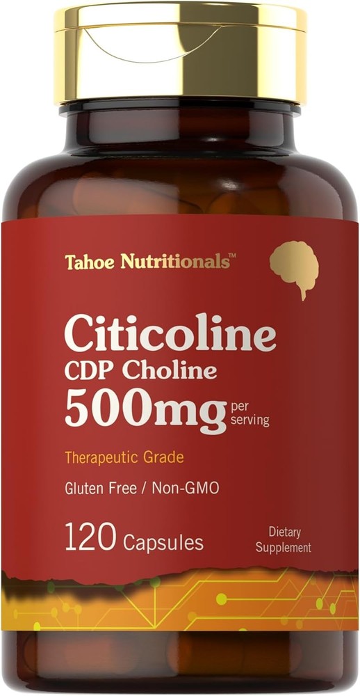 Citicoline 500Mg | 120 Capsules | CDP Choline Supplements | Therapeutic Grade |