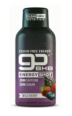 CleanForm Ketone Energy Shot Wild Berry Keto Friendly Zero Sugar 6 Pack 2oz