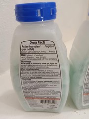 3 x Equate Extra Strength Antacid Chewable Tablets, 750 mg, 96 Ct SHIPS SAME DAY