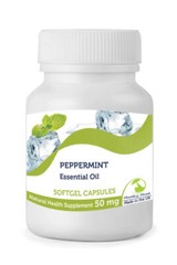 Peppermint Essential Oil 50mg 30/60/90/120/180/250 Softgel Capsules
