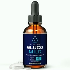 Gluco Mild Drops, Liquid Supplement for Heart Health & Blood Support (30 servs)