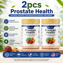 SNAP Prostate Health 90 Capsules | Mushroom + Saw Palmetto + 10 Herbs & Vitamins