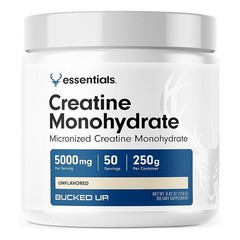 Bucked Up Creatine Monohydrate Powder 50 Servings Unflavored