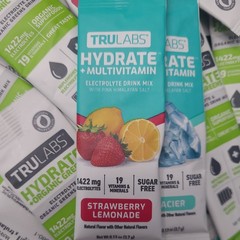 TRULABS Hydrate + Multivitamin 84ct – 2 Flavors – Glacier & Strawberry Lemona…