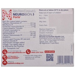 Neurobion Forte with Vitamin B complex 3*30 TAB expiry dec-2026 Free shipping