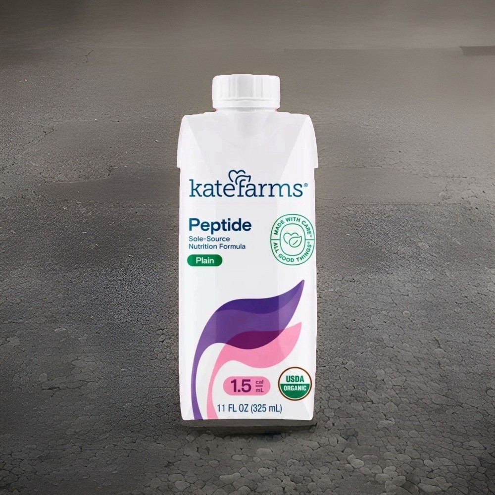 KATE FARMS Peptide 1.5 Plain Formula 25 Cartons 11 oz each Exp Oct 2026