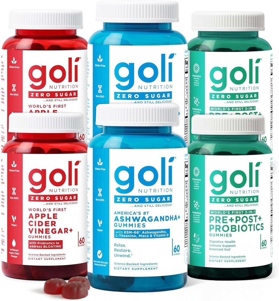 HOT-Goli Zero Sugar Trio -World’s First 3-in-1 Pre, Post,Cider Vinegar w/Vitamin
