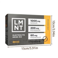 LMNT Electrolyte Drink Mix – Orange Salt – 30 Stick Packs