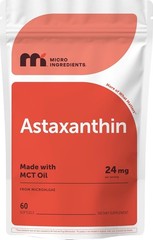 Astaxanthin 24mg with MCT Oil, 60 Softgels, 2 Supply | Max Strength Astaxant…