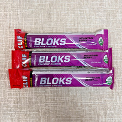 Clif Bar BLOKS Energy Chews MOUNTAIN BERRY 3 pack Best By 08/2026 FREE SHIPPING