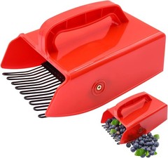 1 Berry Picking Set, including metal-toothed comb with handle and rake