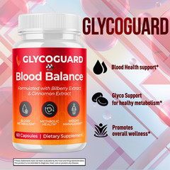 (2 Pack) Glycoguard Advanced Support Blood Supplement Glyco Guard 120 Capsules