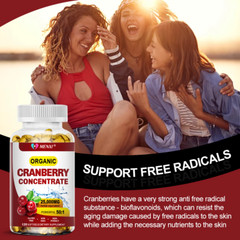 Cranberry Extract Pills 25000mg + Vitamin C Extra Strength Urinary Tract Support