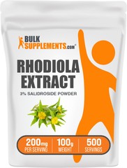 BulkSupplements Rhodiola Extract (3% Salidroside) Powder – 200 mg Per Serving