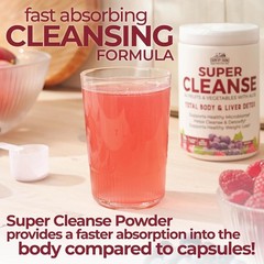 Berry Super Cleanse – Detox Drink Powder with Aloe – 9.88 Ounce Canister
