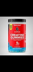 Six Star Creatine Monohydrate Gummies Sugar-Free Blue Raspberry 5g 60