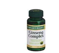 (2 Pack) Nature’s Bounty Ginseng Complex, Supports Energy Immune – 75 Cap Ea