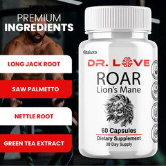 Dr. Love Roar Supports Energy and Vitality Male Health Supplement (60 Capsules)