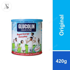 Glucolin Glukosa Drink Powder 420g Original Blackcurrant Orange Energy Drink
