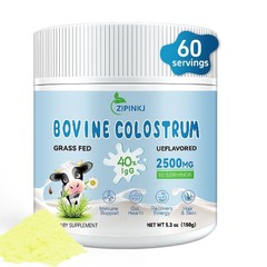 Natures Bovine Colostrum 2500mg grassfed+ immunolin Supplement Gut Health 150g